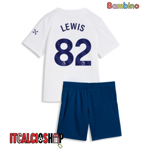 Manchester City Rico Lewis #82 Terza Maglia Bambino 2026-27 Manica Corta (+ Pantaloni corti)
